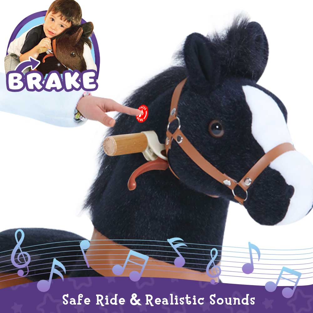 Riding horse toy Black |PonyCycle® Model U