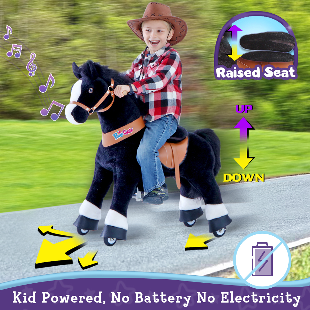 Riding horse toy Black |PonyCycle® Model U
