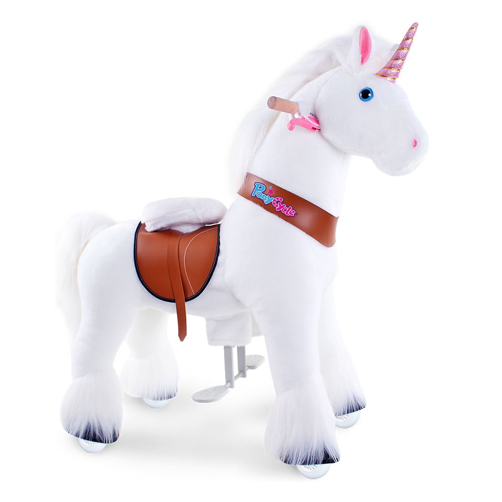 2pcs PonyCycle Official Ride-On Horse Toys Pony Model U 2021 Black Brake Wheel 